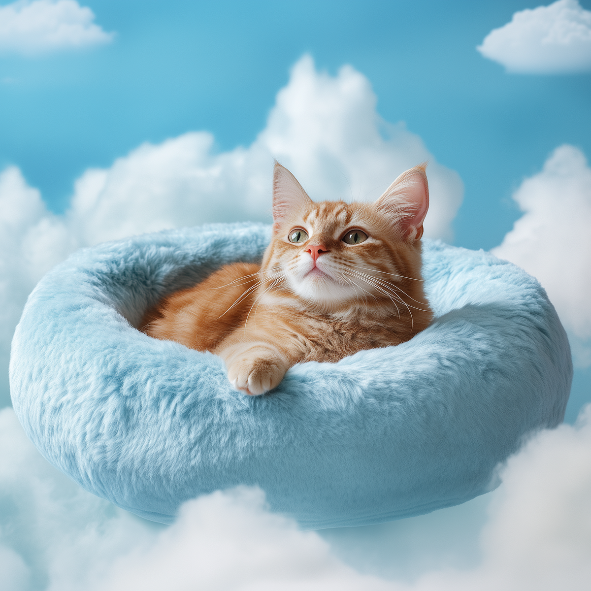 SerenityDonut™ – Ein plüschiges, angstlösendes Katzenbett